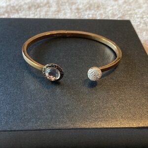 Swarovski Gold Bracelet with Crystal Accents